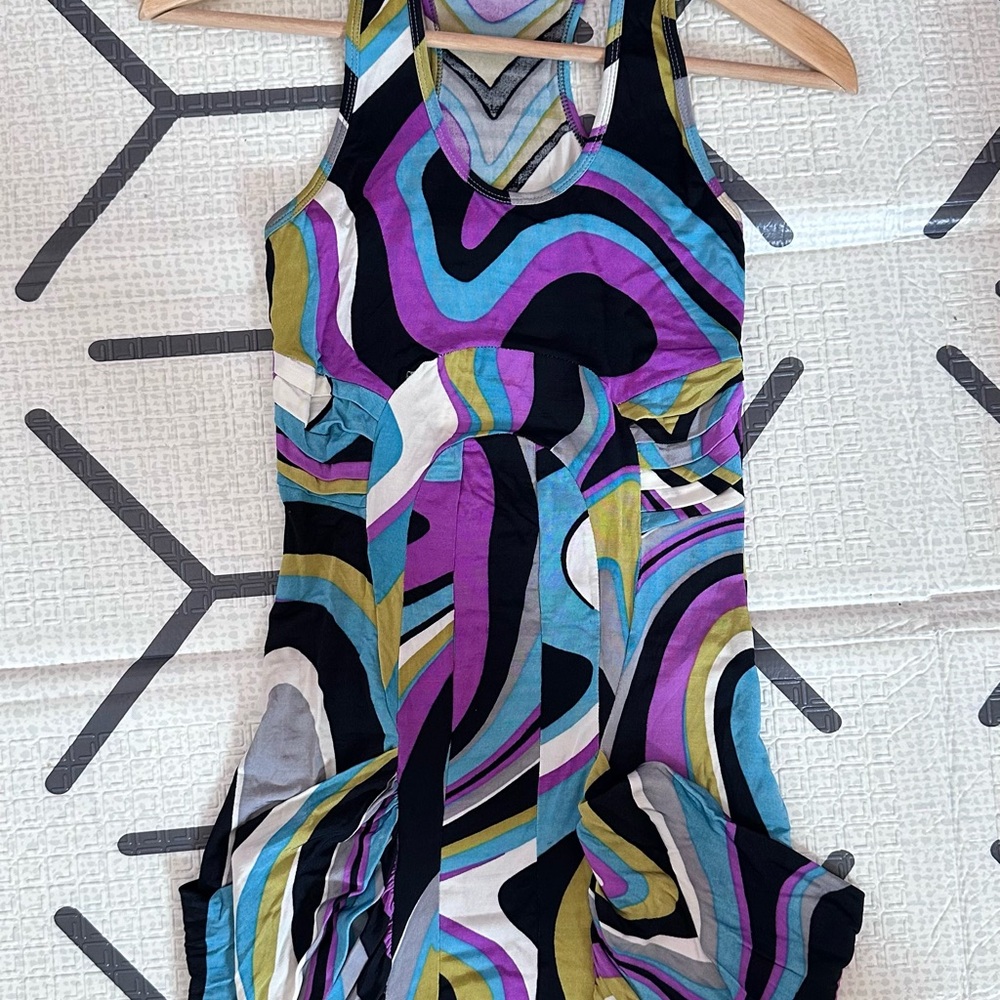 Color block abstract pattern Dress - Picture 2 of 3